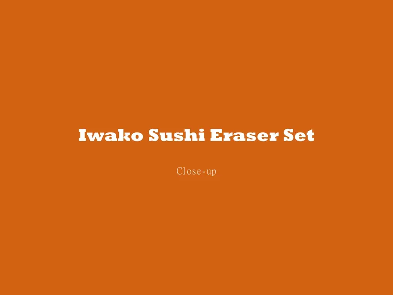 Iwako Sushi Eraser Set — photo 2