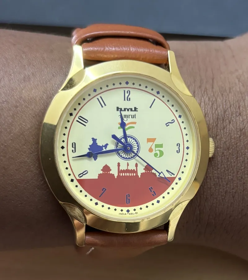 HMT TGGL 51 "Amrut" Yellow Analog