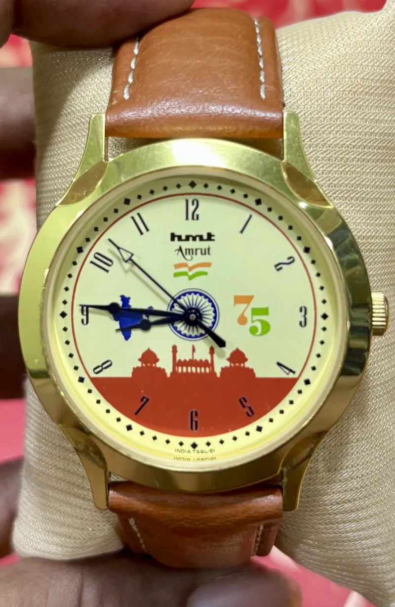 HMT TGGL 51 "Amrut" Yellow Analog — photo 2